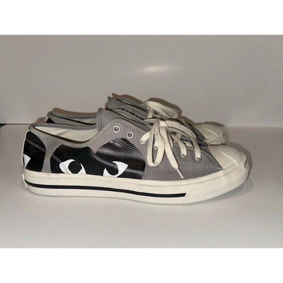 Converse Comme des Garçons PLAY x Jack Purcell 'Drizzle Black' Size 13 - Picture 2 of 11
